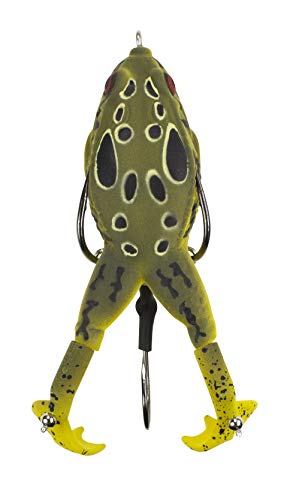 Lunkerhunt Topwater Frog Lure for Bass Fishing | Prop Action Frog to Attract Trout, Pike | Freshwater Fishing Lure with…