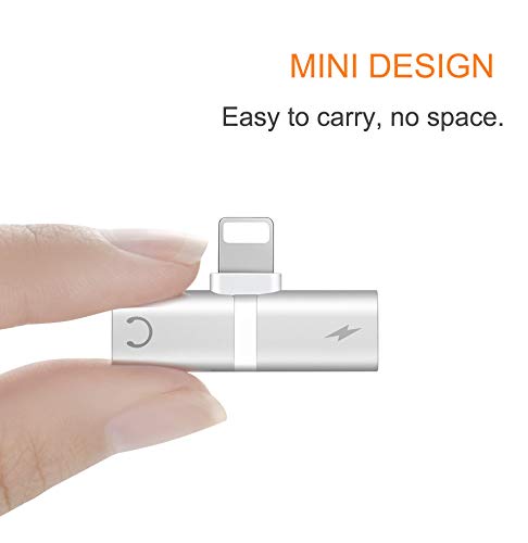 image for Hamdol Dongle for iPhone Adapter Headphone Jack Splitter Adapter for i
