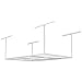 FLEXIMOUNTS 4x6 Overhead Garage Storage Adjustable Ceiling Rack 72
