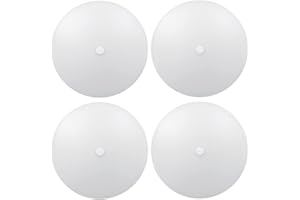 Obeaming RV Interior Ceiling Dome Light 4.5 Inch 12V Dimmable Puck Light for Motorhome Trailer Fifth Wheel Truck Coach Enclosed Trailer with Blue Nightlight (3000K Inbuilt Dimmer)