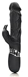 Badboy Black Vibrator Silicone Realistic Dildo Vibratory Massage Rechargeable Ra