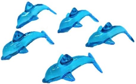 Amazon デコパーツ ブルーイルカ アクリルパーツ 水槽 装飾 手芸材料 ハンドメイド 素材 携帯デコ レジン 工作パーツ 約40mm 約15g デコ素材 通販