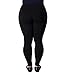 ZERDOCEAN Women's Plus Size Modal Lightweight Full Length Leggings Black 2X