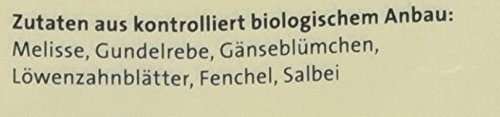 Herbaria Alle Tage Tee nach Eva Aschenbrenner bio 100g - Bio-Kräutertee - Wohlfühltee für jeden Tag - Melisse, Gundelrebe, Gänseblümchen, Löwenzahnblätter, Fenchel, Salbei – Bild 5