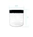 ljdeals 12-Pack 8oz Clear PET Plastic Jars with Lids and Inner Liners, Refillable Empty Round Containers, BPA Free, Bonus 12 Artistic Labels