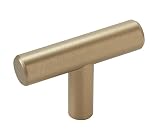 Bar Pulls 1-15/16 in (49 mm) Length Golden Champagne Cabinet Knob