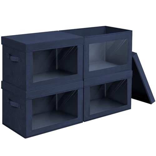 Homsorout Stackable Storage Bins Lids