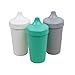 Re-Play Made in USA 10 Oz. Sippy Cups for Toddlers, Set of 3 - Reusable Spill Proof Cups for Kids, Dishwasher/Microwave Safe - Hard Spout Sippy Cups for Toddlers 3.13