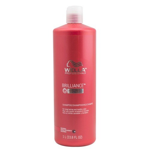 Wella Professionals Brilliance Microlight Crystal Complex Shampoo for Fine to Normal Hair 1 L (33.8 oz)