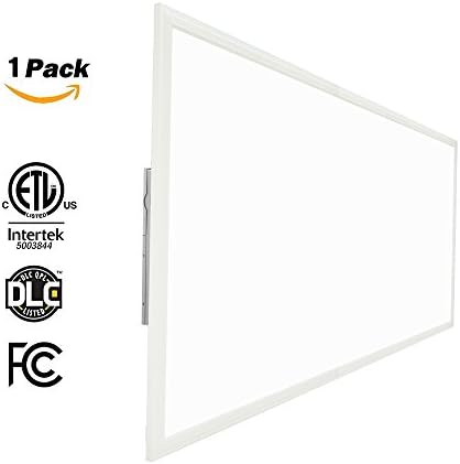 LTMATE LED Panel Light 2x4 FT,60W,4000K,6600 Lumens, Dimmable 0-10v, 100-277v, White Frame, No Flickering,DLC-Qualified and Lighting Facts(Eligible for Rebate Programs)-2x4 4000K(1 Pack)
