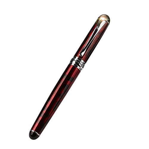 JinHao X750 Fountain Pen Matte Frosted Deluxe Black Extra Fine Nib (C)