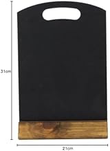 Chalkboards UK Handheld Table Top Blackboard with Plinth 31 x 21 cm Black view 5