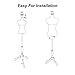 Female Dress Form Mannequin Torso Body with Black Adjustable Tripod Stand for Clothing Dress Jewelry Display