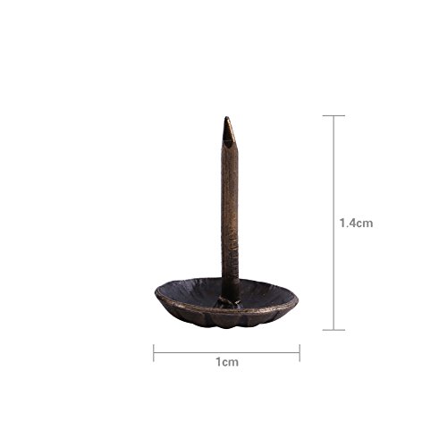 image for Yosoo Upholstery Nail Tack Stud, 100Pcs Metal Antique Chrysanthemum Na