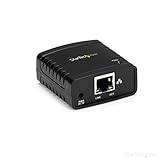 StarTech.com Serveur d'impression réseau Ethernet vers USB 2.0 10 / 100Mbps - Windows 10 - LPR - Adaptateur de serveur d'impression USB LAN (PM1115U2)