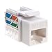 Cat5e Ethernet RJ-45 Keystone Jack Cat5 Punch-Down Network White - Choose a Pack of 5/10/20/30/50 (20)