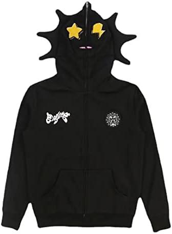 Amazon.com: OATSBAS Fun Multi Angle Full Zip Up Hoodie for Men