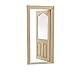 Dollhouse Miniature Wooden Door Unpainted