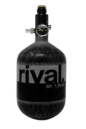 Ninja Rival Paintball Carbon Fiber 50ci 4500psi Compressed HPA Air Tank (Black)