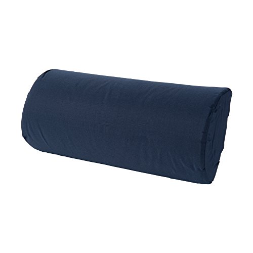 DMI Lumbar Roll Back Support Cushion Pillow, Half-Moon Size, Navy