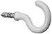 Dritz Home 44333 Tieback Hooks Hooks, 1-1/2-Inch, White (2-Piece)