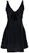 bawdy Women's Lovely Plus Size 1 Piece Swimdress Swimsuit Swimwear, Black, XXL