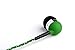 Tweedz Green Headphones with Mic and Controls - in-Ear Earbuds Durable, Tangle-Free, and Braided Fabric Wrapped Cords and Noise Isolating Ear Buds