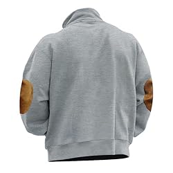 Mens Quarter Zip Pullover Vintage Fashion Long