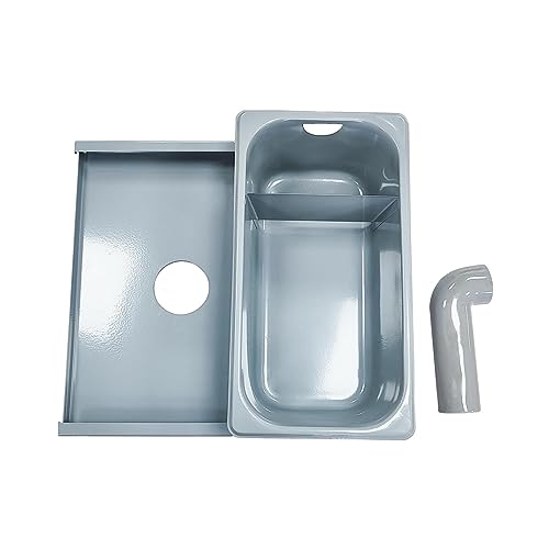 Grease Box for Restaurant Canopy Hood Exhaust Fan| Stainless Steel Hood Accessories for Restaurants | 3.74” Deep Drip Pan