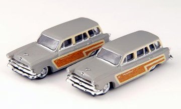 1953 Ford Country Squire Wagon (Grey) (2) N Scale Classic Metal Works