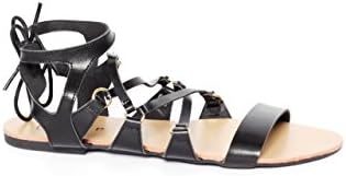 ShuShop Women's Galaxy 22 Flat Sandal (7.5, Black)