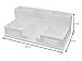 Victor W9525 Pure White Desk Organizer with Smart Phone Holder™