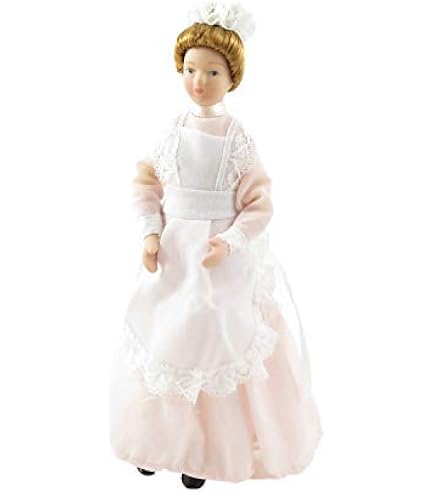 Melody Jane Victorian Lady Doll - 1:12 Scale Porcelain Doll In Coffee Outfit, 6 Inches Tall - View #5