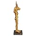 Design Toscano Sekhmet Lion Goddess of the Egyptian Realm Figurine Statue, 8 Inch, Polyresin, Black and Gold