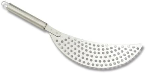 Stainless Steel 14 Crescent Pot Strainer Colander Fry Drainer Pots Pans Bowl by Food Strainer