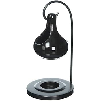 Fragrance Foundry 15146 Black Tear Drop Oil Warmer, Multicolor