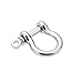 10 PCS O Shape Anchor Shackle, Zinc alloy Heavy Duty Load Clamp for Chains Wirerope Lifting Paracord Outdoor Camping Survival Rope Bracelets.