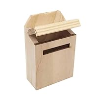 Hoolick 1/12 Miniature House Decoration Model - Tiny Exquisite Outdoor Letterbox Postbox Mailbox | Home Décor Ornament, Dollhouse Accessory, Pretend Play, Scene Work