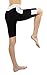 iLoveSIA Women's Tights Capri YOGA Running Pants Leggings Black+White L