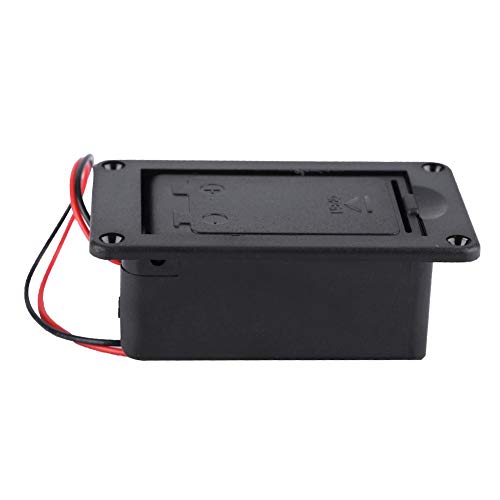 Drfeify 9V Battery Holder Case Box Cover for Guitar Pickup Accessory