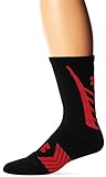 Under Armour Men's Undeniable All Sport Crew Socks (1 Pair), Black/Red, X-Large