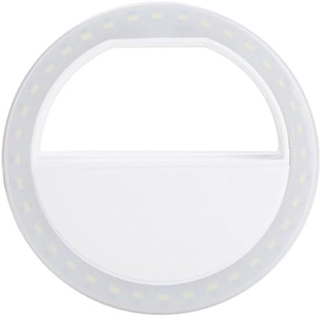 New Selfie Ring Light, 36 LED Selfie Light LED For iPhone 5S SE 6 6S 7 Plus Samsung Galaxy S8 S8+ Sony Motorola,3-Level Brightness LED Clip On For All Smartphones/Tablets (White)