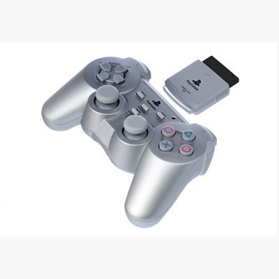 Officially Licensed PS2 Wireless Controller - Silver by Katana