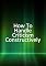 Livro How to Handle Criticism Constructively
