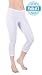 Sexy Basics Womens 3 Pack Stretch Cotton Light & Bright Capri Legging Tights