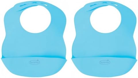 Kiddopotamus Bibbity Rinse &amp; Roll Bib in Blue, 2 Count