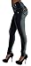 Style LA6A154aS – Colombian Design, Mid Waist, Butt Lift, Skinny Jeans in Washed Dark Blue Size 5
