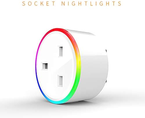 B5645ells WiFi Home Smart Plug APP Remote Control Voice Timing Power Night Light Socket - EU Plug White