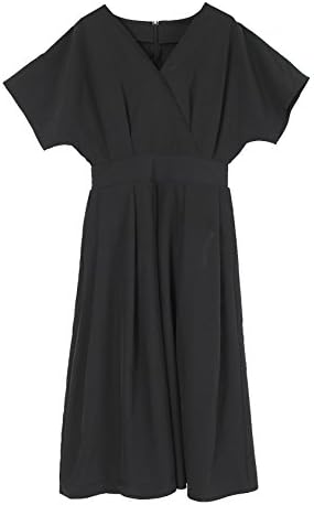 Amazon ユアーズ Ur S フレアカシュクールワンピース Brxu0316 S ブラック ワンピース チュニック 通販