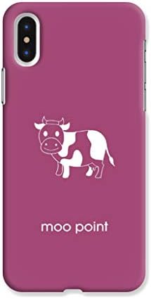 AUS Back Cover with moo Point Pattern Printed Lightweight Hard Case Or Mobile Cover for Apple iPhone X